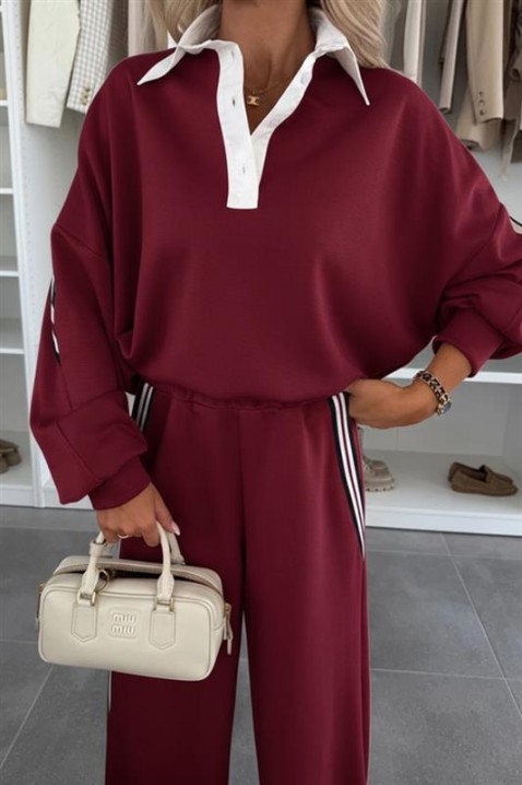 Σύνολο FLEOLDA, Χρώμα: μπορντό, IVET.EU - Εκπτώσεις έως -80%