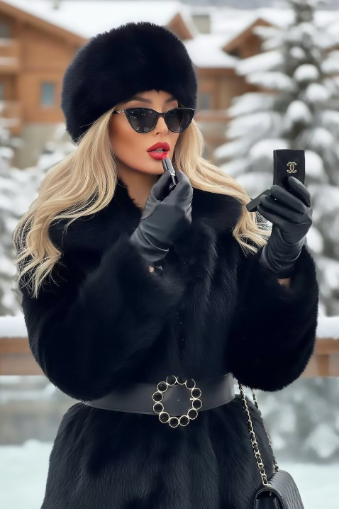 Παλτό MEMELONDA BLACK, Χρώμα: μαύρο, IVET.EU - Εκπτώσεις έως -80%