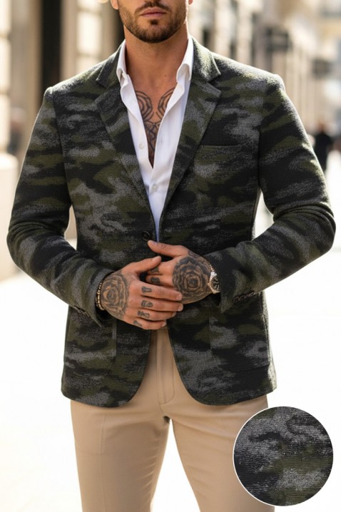 Ανδρικό σακάκι ZAGNET, Χρώμα: σκούρο πράσινο, IVET.EU - Εκπτώσεις έως -80%