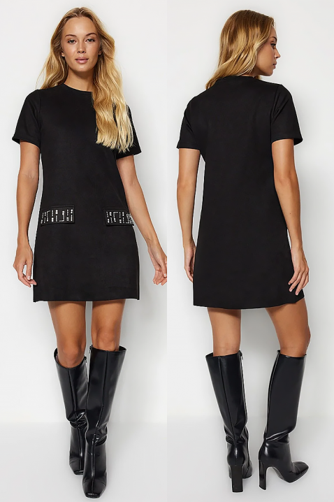 Φόρεμα GARDELDA BLACK, Χρώμα: μαύρο, IVET.EU - Εκπτώσεις έως -80%