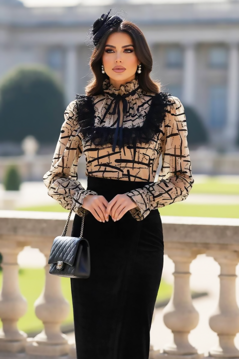 Φόρεμα FRONELMA BEIGE, Χρώμα: μπεζ, IVET.EU - Εκπτώσεις έως -80%