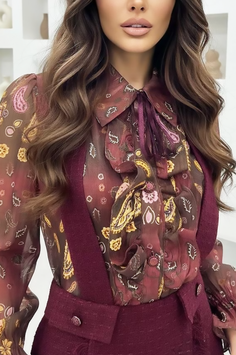 Φόρεμα MRALVERDA BORDO, Χρώμα: μπορντό, IVET.EU - Εκπτώσεις έως -80%