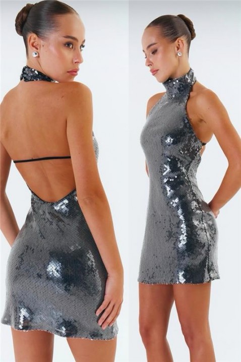 Φόρεμα DIONDINZA, Χρώμα: ασημί, IVET.EU - Εκπτώσεις έως -80%