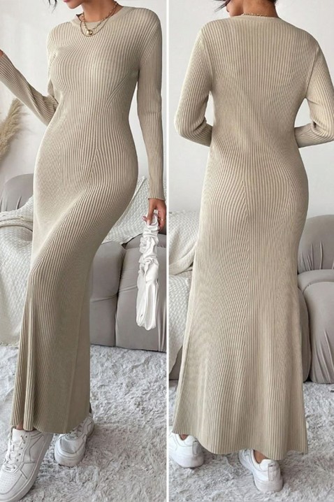 Φόρεμα AGAVENDA BEIGE, Χρώμα: μπεζ, IVET.EU - Εκπτώσεις έως -80%