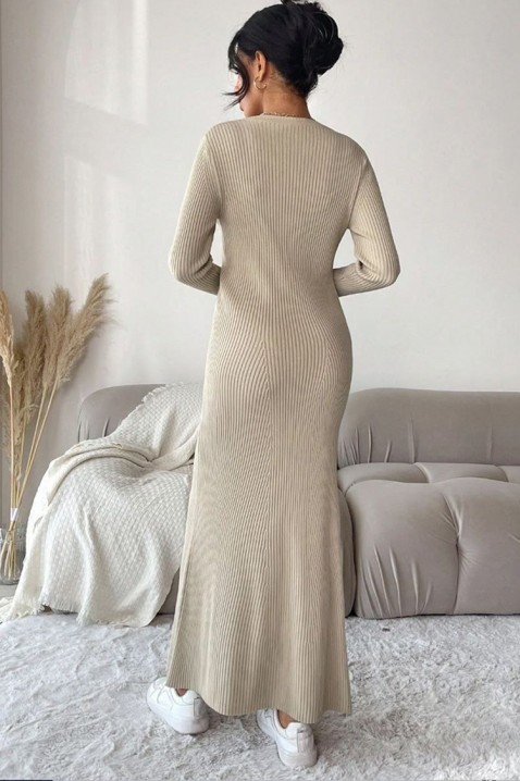 Φόρεμα AGAVENDA BEIGE, Χρώμα: μπεζ, IVET.EU - Εκπτώσεις έως -80%