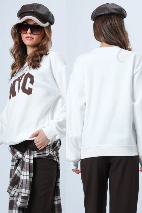 Γυναικεία μπλούζα NEVRILDA WHITE, Χρώμα: άσπρο, IVET.EU - Εκπτώσεις έως -80%