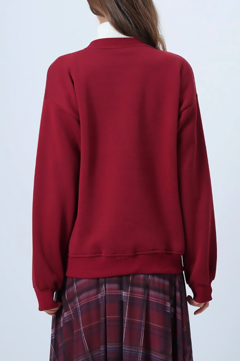 Γυναικεία μπλούζα NEVRILDA BORDO, Χρώμα: μπορντό, IVET.EU - Εκπτώσεις έως -80%