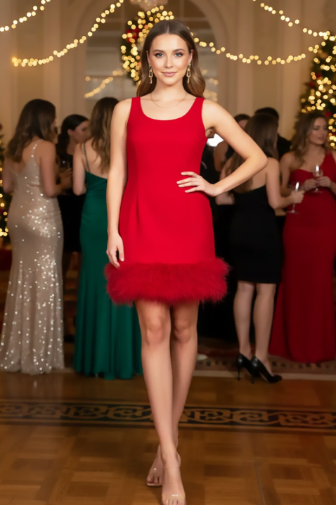 Φόρεμα HOLINZANA RED, Χρώμα: κόκκινο, IVET.EU - Εκπτώσεις έως -80%