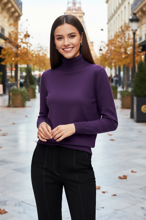 Πουλόβερ ERTIVOMA LILA, Χρώμα: μωβ, IVET.EU - Εκπτώσεις έως -80%