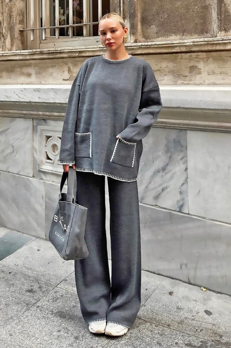 Σύνολο DAILENZA GREY, Χρώμα: γκρι, IVET.EU - Εκπτώσεις έως -80%