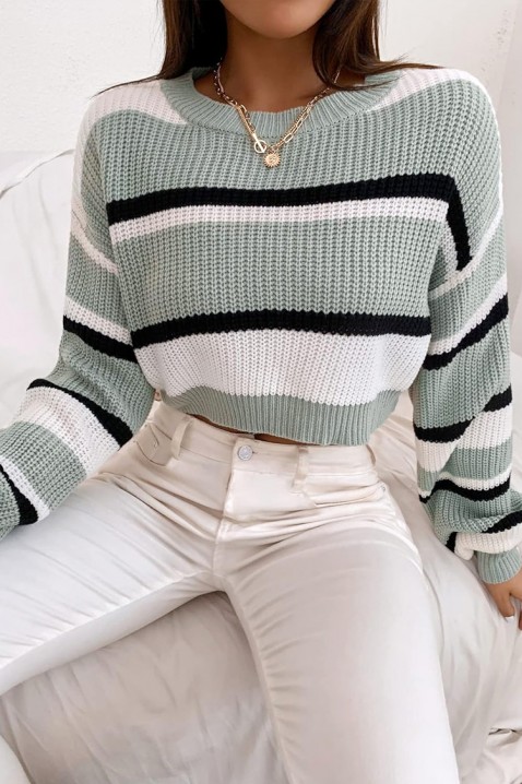 Πουλόβερ AGAVORSA MINT, Χρώμα: μέντα, IVET.EU - Εκπτώσεις έως -80%