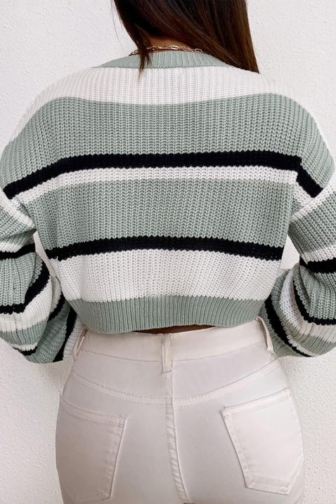 Πουλόβερ AGAVORSA MINT, Χρώμα: μέντα, IVET.EU - Εκπτώσεις έως -80%