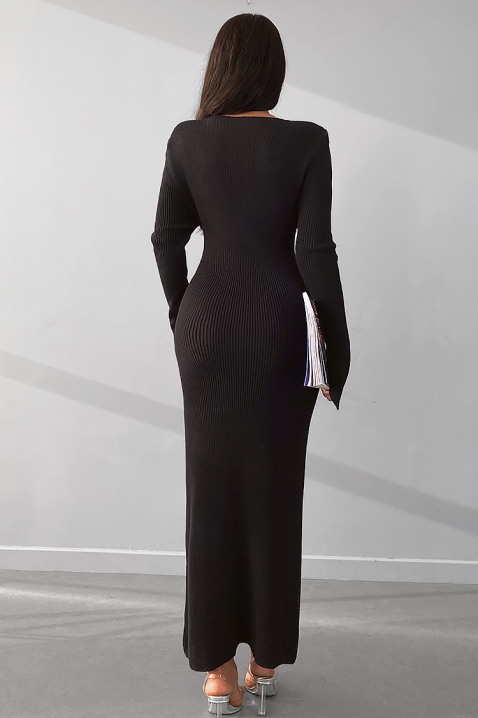 Φόρεμα AREGANA BLACK, Χρώμα: μαύρο, IVET.EU - Εκπτώσεις έως -80%