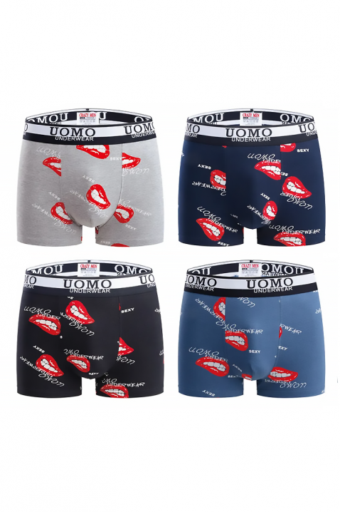 Σετ από 4 τεμάχια ανδρικά μποξεράκια LOFOSO, Χρώμα: χρωματιστό, IVET.EU - Εκπτώσεις έως -80%