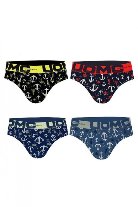 Σετ από 4 ανδρικά σλιπ TEROLFO, Χρώμα: χρωματιστό, IVET.EU - Εκπτώσεις έως -80%