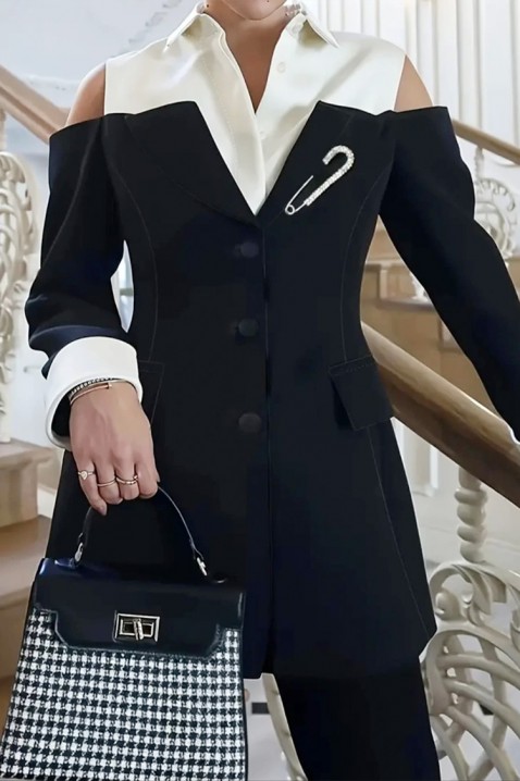 Σακάκι FLORDINZA, Χρώμα: μαύρο, IVET.EU - Εκπτώσεις έως -80%