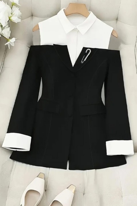 Σακάκι FLORDINZA, Χρώμα: μαύρο, IVET.EU - Εκπτώσεις έως -80%