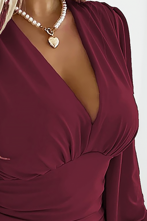 Γυναικεία μπλούζα SAVELDA BORDO, Χρώμα: μπορντό, IVET.EU - Εκπτώσεις έως -80%