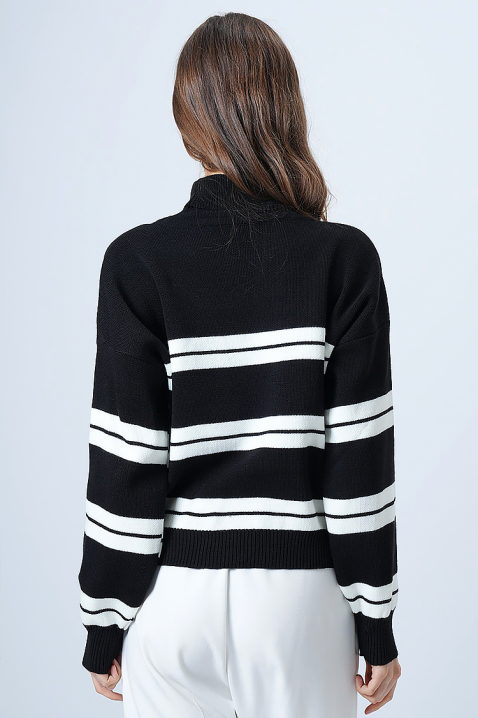 Πουλόβερ HIERZA, Χρώμα: μαύρο, IVET.EU - Εκπτώσεις έως -80%