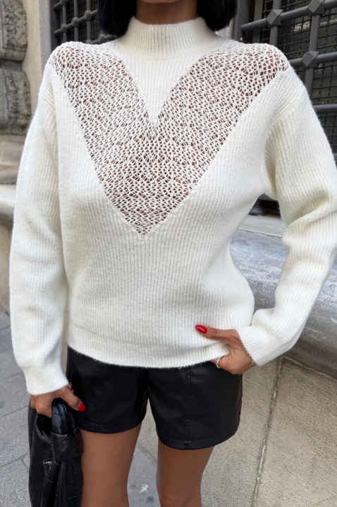 Πουλόβερ EMOLINA, Χρώμα: εκρού, IVET.EU - Εκπτώσεις έως -80%