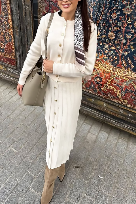 Σύνολο HELENZA ECRU, Χρώμα: εκρού, IVET.EU - Εκπτώσεις έως -80%