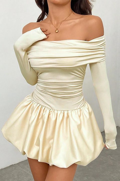 Φόρεμα SEROLMA ECRU, Χρώμα: εκρού, IVET.EU - Εκπτώσεις έως -80%