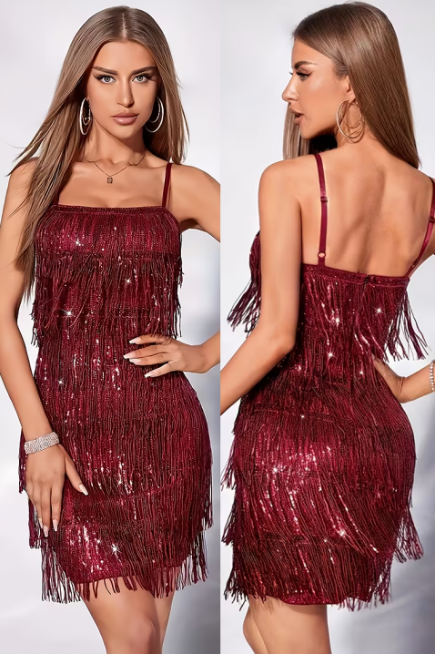 Φόρεμα REZRENDA, Χρώμα: μπορντό, IVET.EU - Εκπτώσεις έως -80%