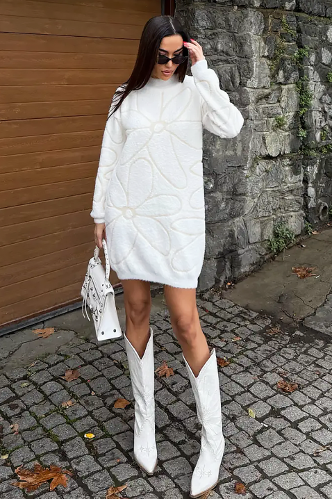 Φόρεμα GANIZETA WHITE, Χρώμα: άσπρο, IVET.EU - Εκπτώσεις έως -80%