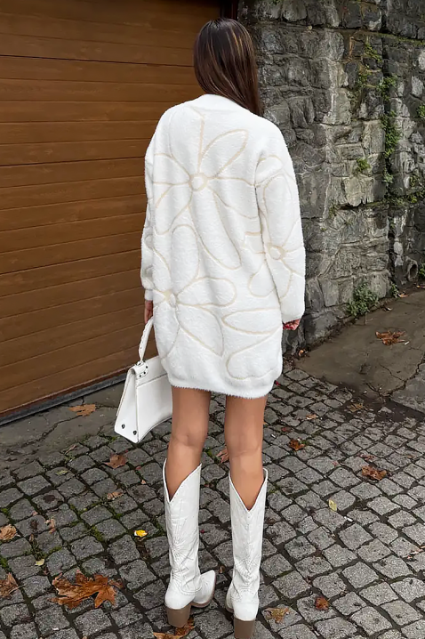 Φόρεμα GANIZETA WHITE, Χρώμα: άσπρο, IVET.EU - Εκπτώσεις έως -80%