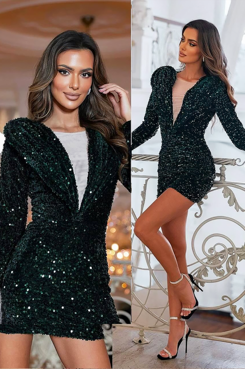 Φόρεμα MOLTERZA GREEN, Χρώμα: πράσινο, IVET.EU - Εκπτώσεις έως -80%