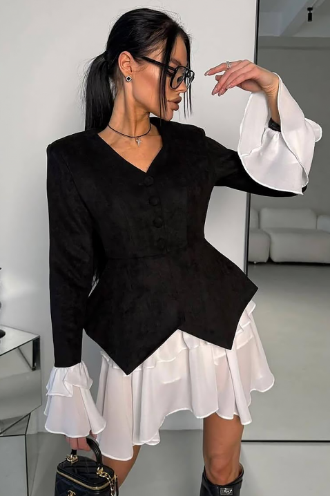 Σύνολο AKSIENA, Χρώμα: μαύρο και άσπρο, IVET.EU - Εκπτώσεις έως -80%