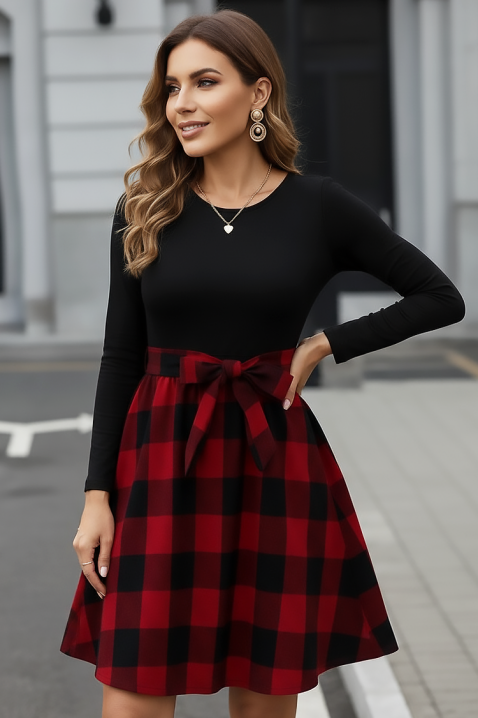 Φόρεμα GLAVENDA BLACK, Χρώμα: μαύρο, IVET.EU - Εκπτώσεις έως -80%