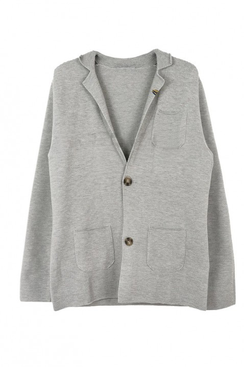 Ανδρική ζακέτα PITERFO, Χρώμα: γκρι, IVET.EU - Εκπτώσεις έως -80%