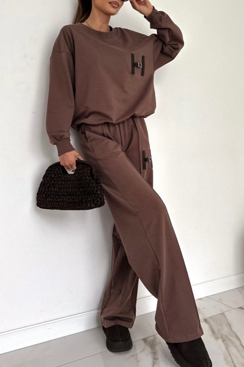 Σύνολο GLADORFA BROWN, Χρώμα: καφέ, IVET.EU - Εκπτώσεις έως -80%