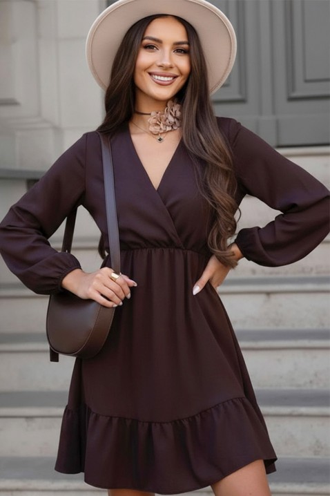 Φόρεμα MONTEKA, Χρώμα: καφέ, IVET.EU - Εκπτώσεις έως -80%