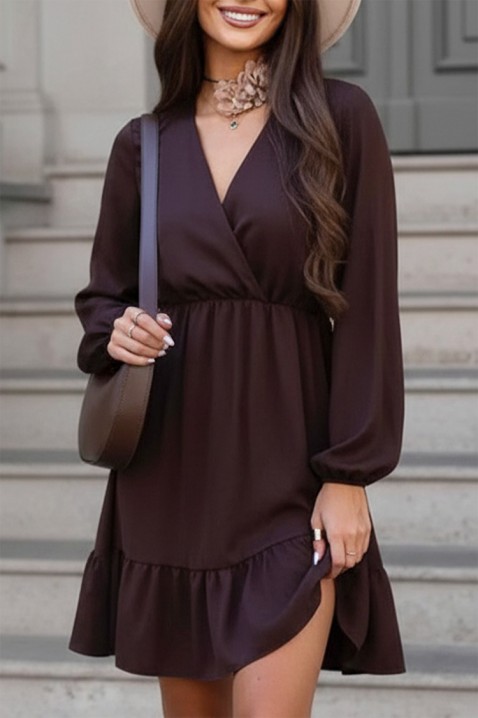 Φόρεμα MONTEKA, Χρώμα: καφέ, IVET.EU - Εκπτώσεις έως -80%