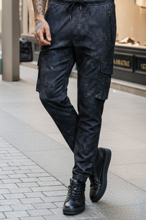 Ανδρικό παντελόνι ZELGER BLACK, Χρώμα: μαύρο, IVET.EU - Εκπτώσεις έως -80%