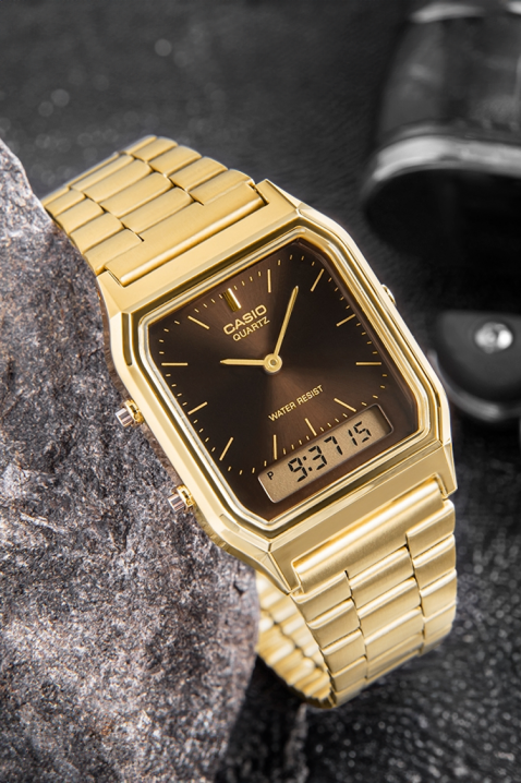 Ανδρικό ρολόι CASIO AQ-230GA-5AMQYDF, Χρώμα: χρυσαφί, IVET.EU - Εκπτώσεις έως -80%