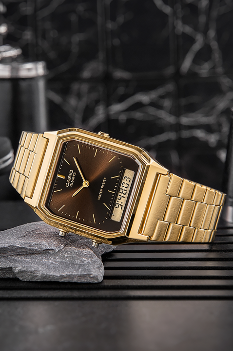 Ανδρικό ρολόι CASIO AQ-230GA-5AMQYDF, Χρώμα: χρυσαφί, IVET.EU - Εκπτώσεις έως -80%