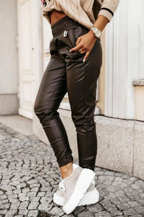 Παντελόνι PRINEZA, Χρώμα: μαύρο, IVET.EU - Εκπτώσεις έως -80%