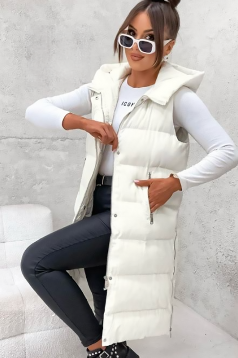 Γιλέκο GRENORZA WHITE, Χρώμα: άσπρο, IVET.EU - Εκπτώσεις έως -80%