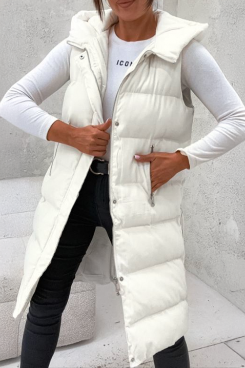 Γιλέκο GRENORZA WHITE, Χρώμα: άσπρο, IVET.EU - Εκπτώσεις έως -80%