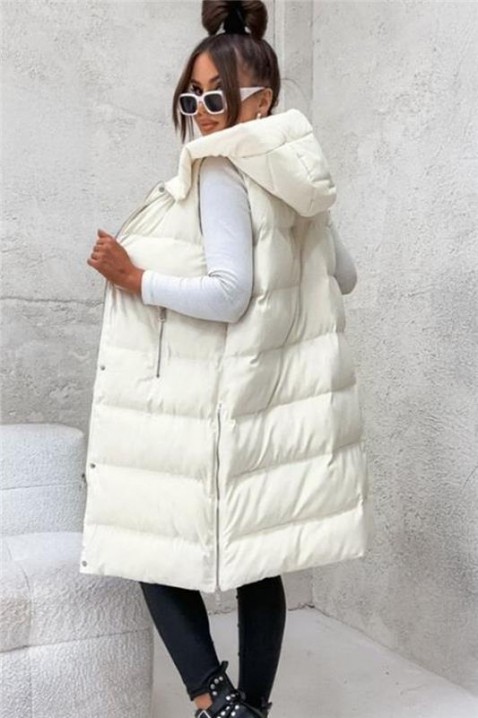 Γιλέκο GRENORZA WHITE, Χρώμα: άσπρο, IVET.EU - Εκπτώσεις έως -80%