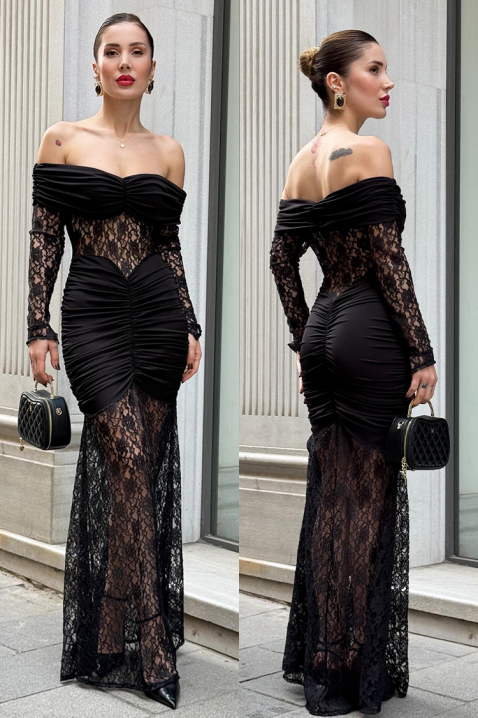 Φόρεμα VIONIZA, Χρώμα: μαύρο, IVET.EU - Εκπτώσεις έως -80%