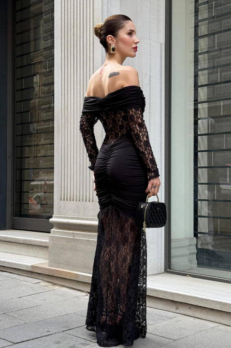 Φόρεμα VIONIZA, Χρώμα: μαύρο, IVET.EU - Εκπτώσεις έως -80%