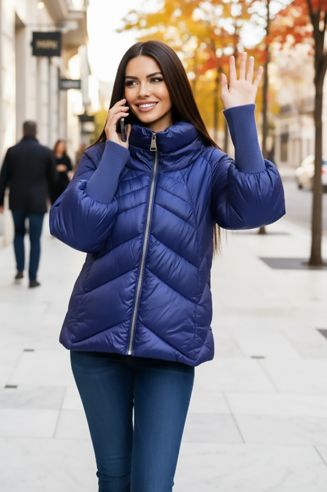 Μπουφάν KAMARIYA BLUE, Χρώμα: μπλε, IVET.EU - Εκπτώσεις έως -80%