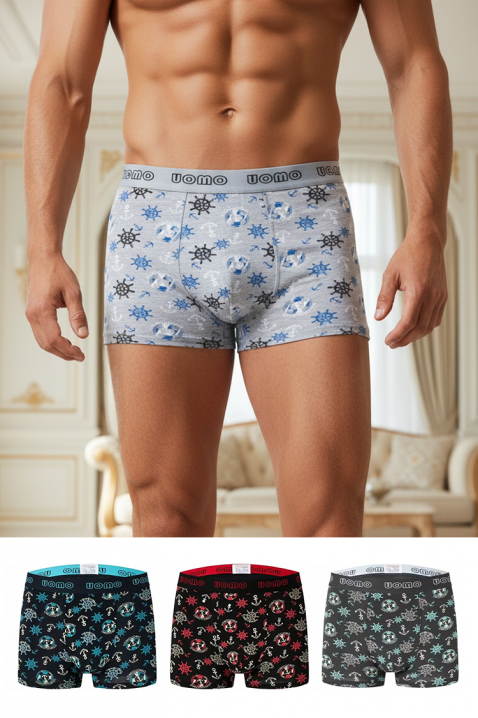 Σετ από 4 τεμάχια ανδρικά μποξεράκια ZILFIR, Χρώμα: χρωματιστό, IVET.EU - Εκπτώσεις έως -80%