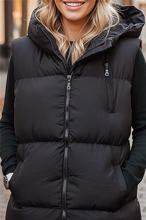 Γιλέκο ZORVELZA BLACK, Χρώμα: μαύρο, IVET.EU - Εκπτώσεις έως -80%