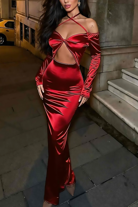 Φόρεμα RUNVELZA, Χρώμα: κόκκινο, IVET.EU - Εκπτώσεις έως -80%