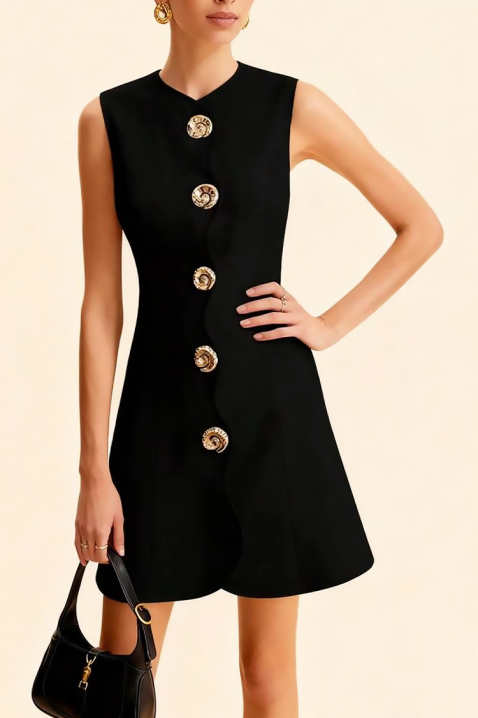 Φόρεμα POLVINDA, Χρώμα: μαύρο, IVET.EU - Εκπτώσεις έως -80%